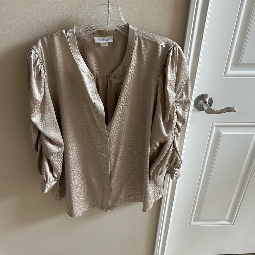 CALVIN KLEIN WORK BLOUSE L